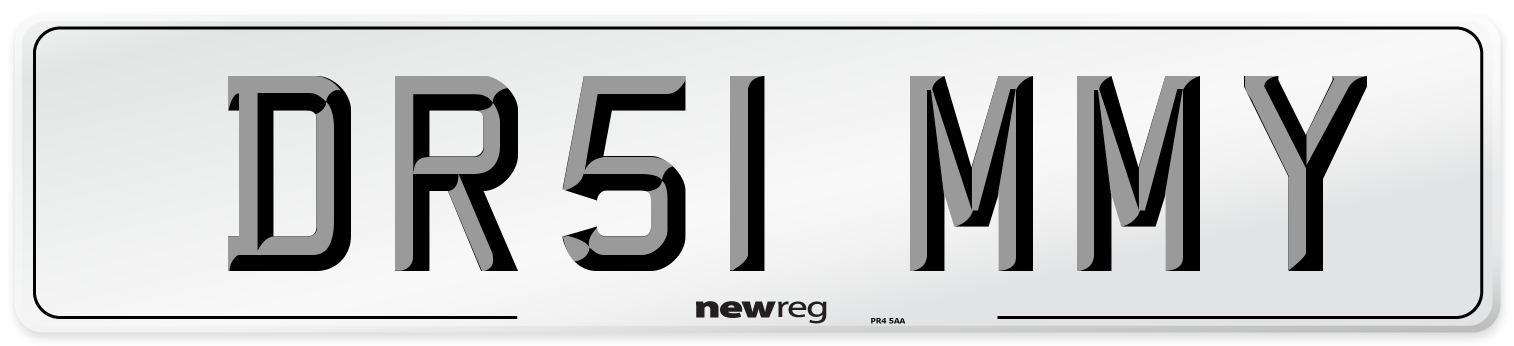 DR51 MMY Number Plate from New Reg